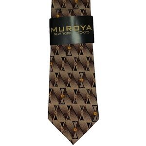 🆕 MUROYA New York Tokyo Mens Tie with Handkerchief